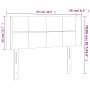 Dunkelgrünes Samtkopfteil mit LED 93x16x78/88 cm von , Kopf- und Fußteile - Ref: Foro24-3123275, Preis: 54,30 €, Rabatt: %
