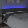 Dark gray fabric headboard with LED 183x16x78/88 cm by , Headboards and footboards - Ref: Foro24-3123391, Price: 71,38 €, Dis...