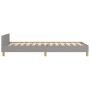 Light gray fabric bed frame with headboard 90x200 cm by , Beds and slatted bases - Ref: Foro24-3125106, Price: 139,80 €, Disc...