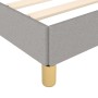 Light gray fabric bed frame with headboard 90x200 cm by , Beds and slatted bases - Ref: Foro24-3125106, Price: 139,80 €, Disc...