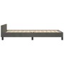 Dark gray velvet bed frame with headboard 100x200 cm by , Beds and slatted bases - Ref: Foro24-3125801, Price: 120,09 €, Disc...