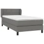 Box spring bed with dark gray fabric mattress 80x200 cm by , Beds and slatted bases - Ref: Foro24-3126198, Price: 314,77 €, D...