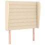 Box spring bed with cream fabric mattress 100x200 cm by , Beds and slatted bases - Ref: Foro24-3128026, Price: 356,67 €, Disc...