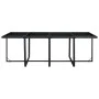 13-teiliges Garten-Essset und schwarze Kissen aus synthetischem Rattan von vidaXL, Gartensets - Ref: Foro24-42524, Preis: 1,0...