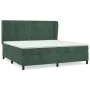 Box spring bed with dark green velvet mattress 200x200 cm by , Beds and slatted bases - Ref: Foro24-3129294, Price: 759,66 €,...