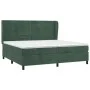 Box spring bed with dark green velvet mattress 200x200 cm by , Beds and slatted bases - Ref: Foro24-3129294, Price: 759,66 €,...