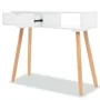 Solid white pine wood console table 80x30x72 cm by vidaXL, Side tables - Ref: Foro24-244737, Price: 85,64 €, Discount: %