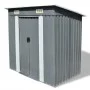 Caseta de jardín de metal gris de vidaXL, Cobertizos - Ref: Foro24-42982, Precio: 196,78 €, Descuento: %