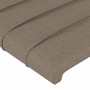 Cabecero con LED de tela gris taupe 103x16x118/128 cm de , Cabeceros y pies de cama - Ref: Foro24-3124182, Precio: 78,21 €, D...