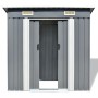 Gartenhaus aus grauem Metall von vidaXL, Schuppen - Ref: Foro24-42982, Preis: 194,58 €, Rabatt: %