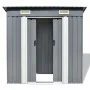Gartenhaus aus grauem Metall von vidaXL, Schuppen - Ref: Foro24-42982, Preis: 200,58 €, Rabatt: %