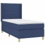 Box spring bed with blue fabric mattress 90x200 cm by , Beds and slatted bases - Ref: Foro24-3132047, Price: 359,30 €, Discou...