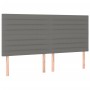 Box spring bed with dark gray fabric mattress 200x200 cm by , Beds and slatted bases - Ref: Foro24-3132098, Price: 649,17 €, ...