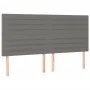 Box spring bed with dark gray fabric mattress 200x200 cm by , Beds and slatted bases - Ref: Foro24-3132098, Price: 638,77 €, ...
