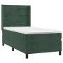 Box spring bed with dark green velvet mattress 90x200 cm by , Beds and slatted bases - Ref: Foro24-3132720, Price: 354,55 €, ...