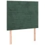 Box spring bed with dark green velvet mattress 90x200 cm by , Beds and slatted bases - Ref: Foro24-3132720, Price: 354,55 €, ...