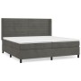 Boxspringbett mit dunkelgrauer Samtmatratze 200x200 cm von , Betten und Lattenroste - Ref: Foro24-3132760, Preis: 602,56 €, R...