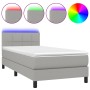 Cama box spring colchón y luces LED tela gris claro 90x200 cm de , Camas y somieres - Ref: Foro24-3133125, Precio: 307,57 €, ...