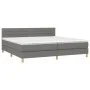 Boxspringbett mit Matratze und dunkelgrauem LED-Stoff 200x200 cm von , Betten und Lattenroste - Ref: Foro24-3133822, Preis: 5...