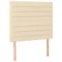 Box spring bed with mattress and LED cream fabric 120x200 cm by , Beds and slatted bases - Ref: Foro24-3135506, Price: 428,73...