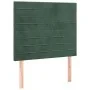 Box spring bed with mattress and LED dark green velvet 100x200cm by , Beds and slatted bases - Ref: Foro24-3136170, Price: 35...