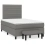 Box spring bed with dark gray fabric mattress 120x200 cm by , Beds and slatted bases - Ref: Foro24-3136662, Price: 426,78 €, ...