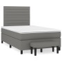 Cama box spring con colchón tela gris oscuro 120x200 cm de , Camas y somieres - Ref: Foro24-3136662, Precio: 462,23 €, Descue...