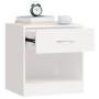 Mesitas de noche con cajón 2 unidades blancas de vidaXL, Mesitas de noche - Ref: Foro24-242547, Precio: 54,57 €, Descuento: %