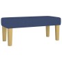 Box spring bed with blue fabric mattress 90x200 cm by , Beds and slatted bases - Ref: Foro24-3137211, Price: 374,25 €, Discou...