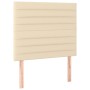 Box spring bed with cream fabric mattress 100x200 cm by , Beds and slatted bases - Ref: Foro24-3137218, Price: 379,40 €, Disc...