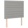 Box spring bed with light gray fabric mattress 90x190 cm by , Beds and slatted bases - Ref: Foro24-3137197, Price: 329,58 €, ...