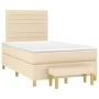 Boxspringbett mit cremefarbener Stoffmatratze 120x200 cm von , Betten und Lattenroste - Ref: Foro24-3137226, Preis: 457,21 €,...