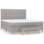 Boxspringbett mit hellgrauer Stoffmatratze 180x200 cm von , Betten und Lattenroste - Ref: Foro24-3137253, Preis: 666,58 €, Ra...