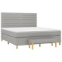 Boxspringbett mit hellgrauer Stoffmatratze 180x200 cm von , Betten und Lattenroste - Ref: Foro24-3137253, Preis: 666,58 €, Ra...