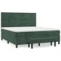 Box spring bed with dark green velvet mattress 180x200 cm by , Beds and slatted bases - Ref: Foro24-3137920, Price: 687,07 €,...