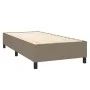 Box spring bed with mattress and LED lights taupe gray fabric 90x200 cm by , Beds and slatted bases - Ref: Foro24-3138369, Pr...