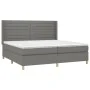 Box spring bed mattress and LED lights light gray fabric 200x200 cm by , Beds and slatted bases - Ref: Foro24-3138982, Price:...