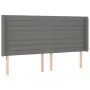 Box spring bed mattress and LED lights light gray fabric 200x200 cm by , Beds and slatted bases - Ref: Foro24-3138982, Price:...