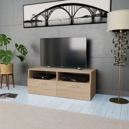 Oak engineered wood TV cabinet 95x35x36 cm by vidaXL, TV Furniture - Ref: Foro24-244868, Price: 73,80 €, Discount: %