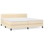 Boxspringbett mit cremefarbener Stoffmatratze 200x200 cm von , Betten und Lattenroste - Ref: Foro24-3140166, Preis: 556,58 €,...