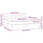 Boxspringbett mit cremefarbener Stoffmatratze 200x200 cm von , Betten und Lattenroste - Ref: Foro24-3140166, Preis: 556,58 €,...