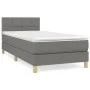 Box spring bed with dark gray fabric mattress 80x200 cm by , Beds and slatted bases - Ref: Foro24-3140570, Price: 294,09 €, D...