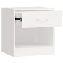 Mesitas de noche con cajón 2 unidades blancas de vidaXL, Mesitas de noche - Ref: Foro24-242547, Precio: 54,57 €, Descuento: %