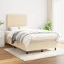 Cama box spring con colchón tela color crema 120x200 cm de , Camas y somieres - Ref: Foro24-3141846, Precio: 421,48 €, Descue...