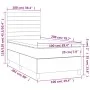 Box spring bed with light gray fabric mattress 100x200 cm by , Beds and slatted bases - Ref: Foro24-3141833, Price: 325,71 €,...