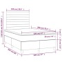 Boxspringbett mit blauer Stoffmatratze 120x200 cm von , Betten und Lattenroste - Ref: Foro24-3142407, Preis: 437,34 €, Rabatt: %