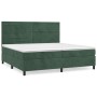 Boxspringbett mit dunkelgrüner Samtmatratze 200x200 cm von , Betten und Lattenroste - Ref: Foro24-3143106, Preis: 699,33 €, R...