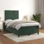 Box spring bed with dark green velvet mattress 120x200 cm by , Beds and slatted bases - Ref: Foro24-3143076, Price: 432,60 €,...