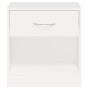 Mesitas de noche con cajón 2 unidades blancas de vidaXL, Mesitas de noche - Ref: Foro24-242547, Precio: 54,57 €, Descuento: %