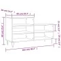 Sperrholz Schuhschrank braune Eiche 102x36x60 cm von , Schuhregale und Schuhorganisatoren - Ref: Foro24-831395, Preis: 54,28 ...